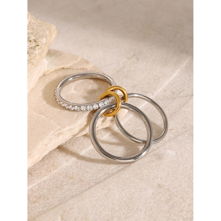 Jewelry Simple Style Classic Style Geometric 304 Stainless Steel Rings