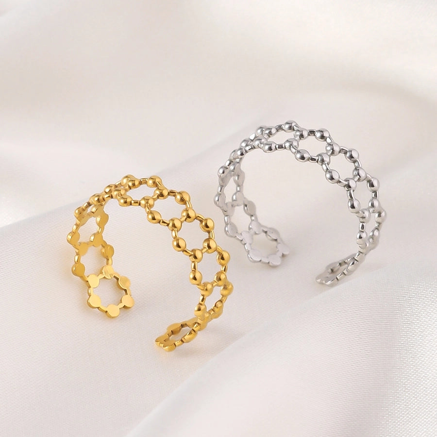 Jewelry Elegant Geometric Simple Titanium Steel Open Rings