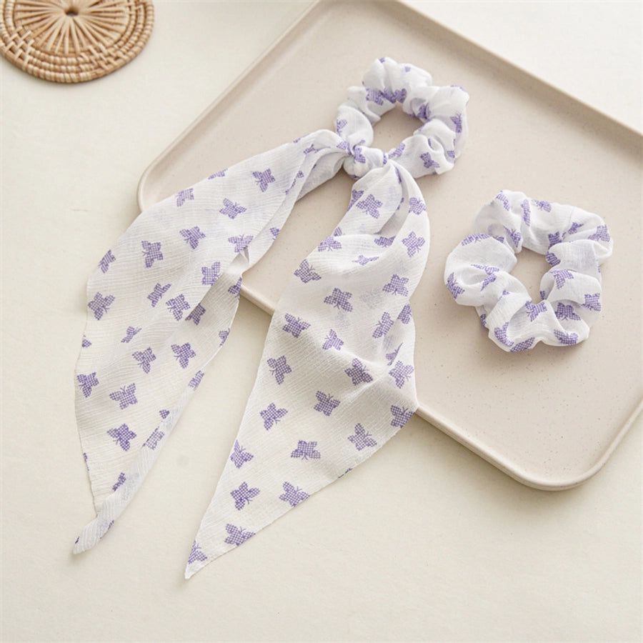 fairy style flower cloth handmade hair tie