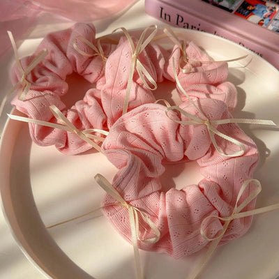 Women's Sweet Simple Style Solid Color Cloth Hair Tie