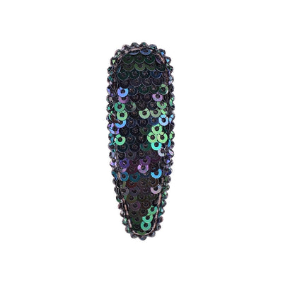 new flip sequins candy color lace mesh yarn bb clip children's hair accessories