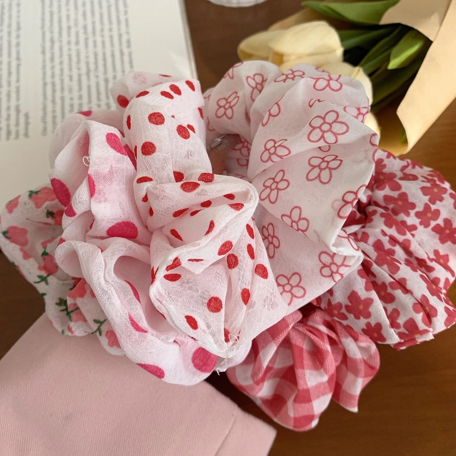 Women's Korean Style IG Style Ditsy Floral Polka Dots Hair Tie
