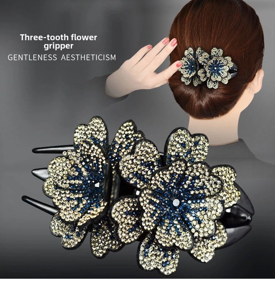 Korean Elegant Elegant Three-tooth Clip Hair Clip Mom Duckbill Clip Hair Fashion Headwear Big Grab Clip Back Head Hair Accessories