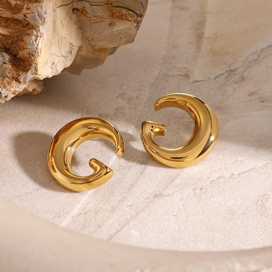 1 Pair Simple Style Classic Style Letter 304 Stainless Steel Ear Studs