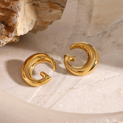 1 Pair Simple Style Classic Style Letter 304 Stainless Steel Ear Studs