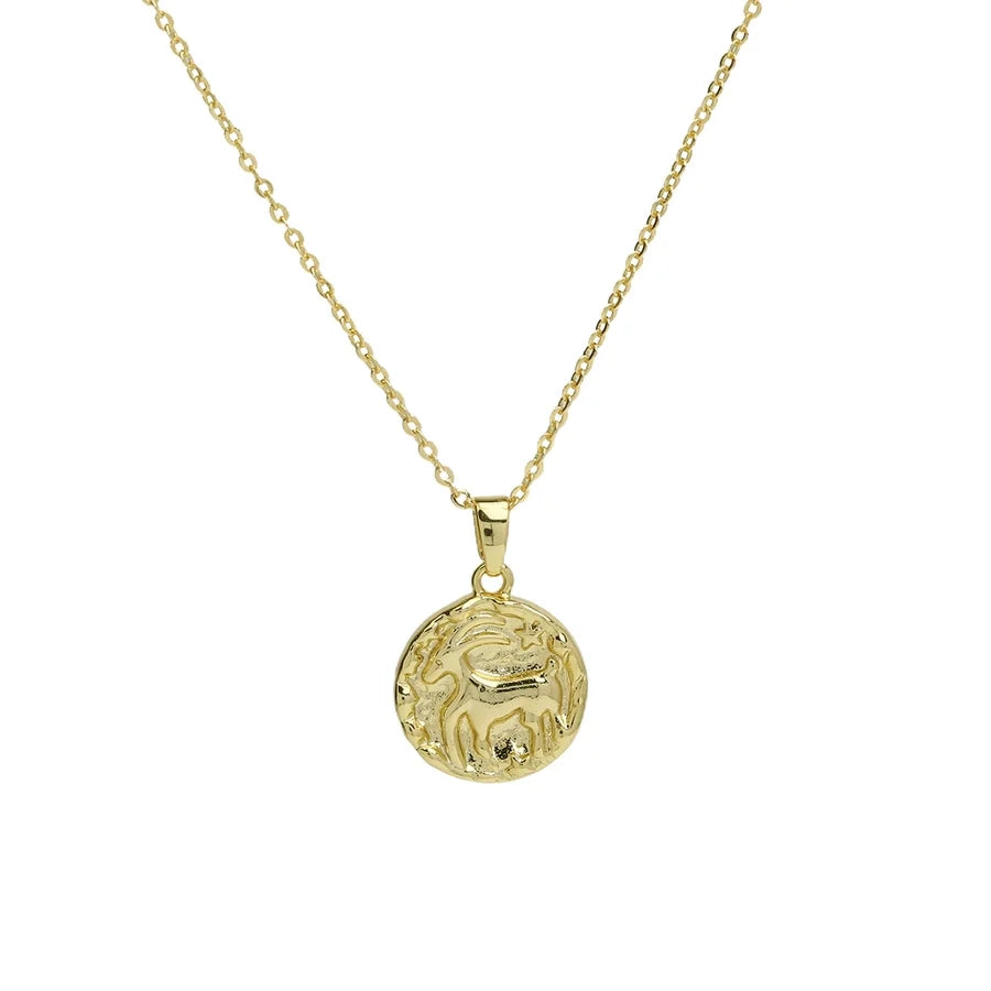 Brass Plating Constellation Pendant Necklace