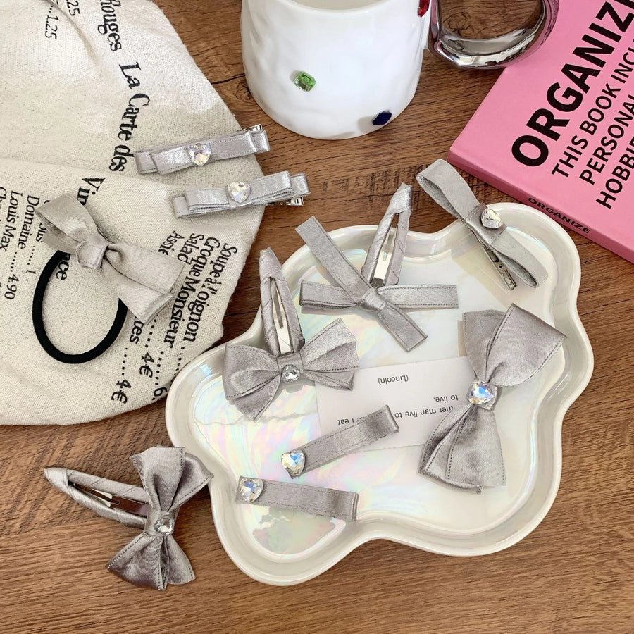 Women's Elegant Streetwear Bow Knot Leather Hair Clip Hair Tie