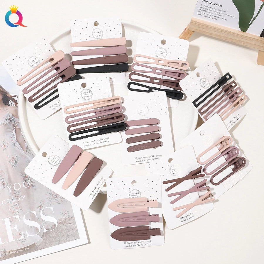 women's simple style geometric alloy plating hair clip