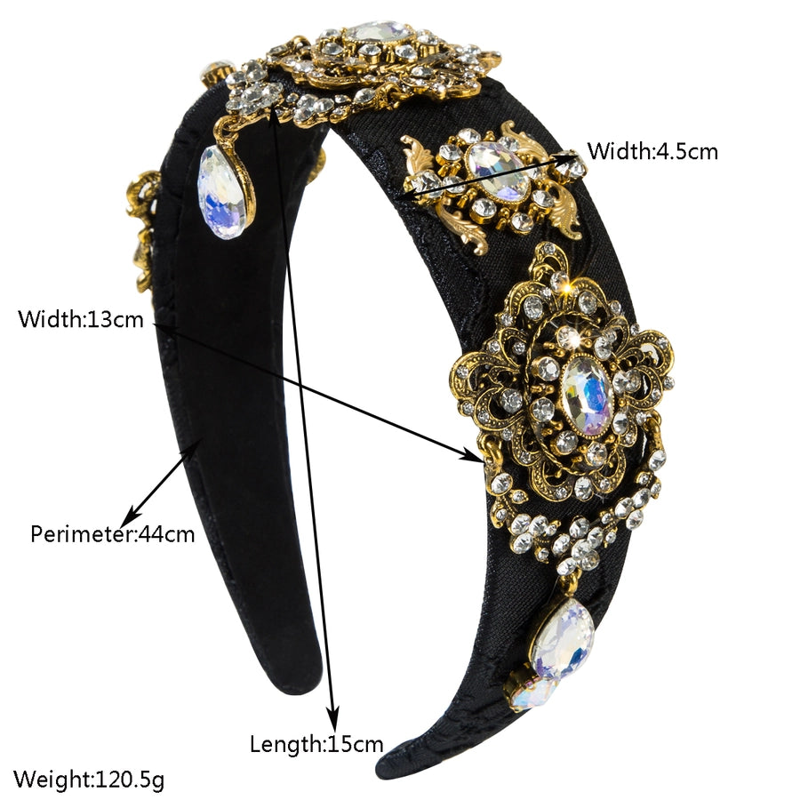 Women's Casual Vacation Classic Style Geometric Alloy Glass Hair Band