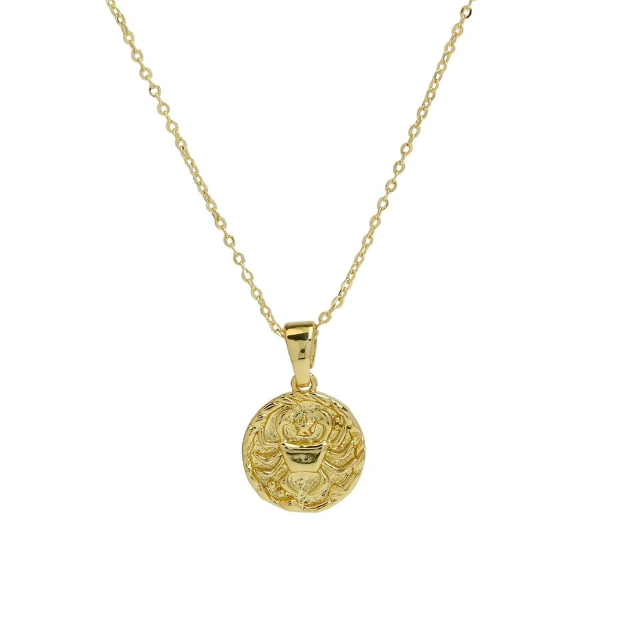 Brass Plating Constellation Pendant Necklace