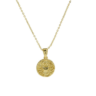 Brass Plating Constellation Pendant Necklace