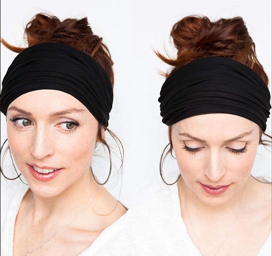 fashion plaid bow knot cloth pleated hair band 1 piece