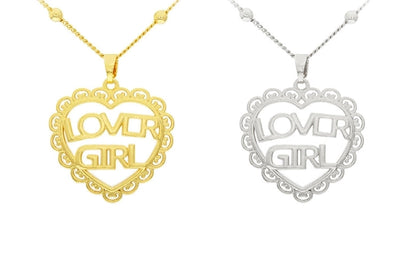 Jewelry Cute Heart Shape Copper Plating Pendant Necklace