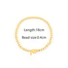 304 Stainless Steel Copper Letter Heart Shape Bracelets