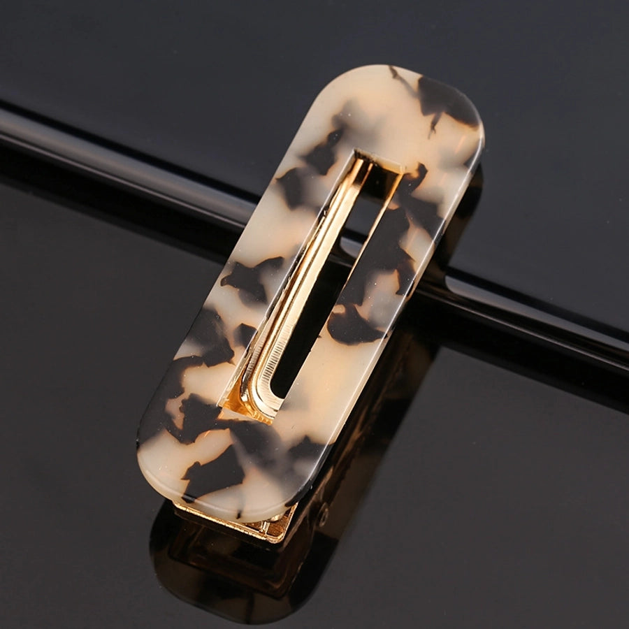 retro color block polka dots acetic acid sheets hair clip 1 piece