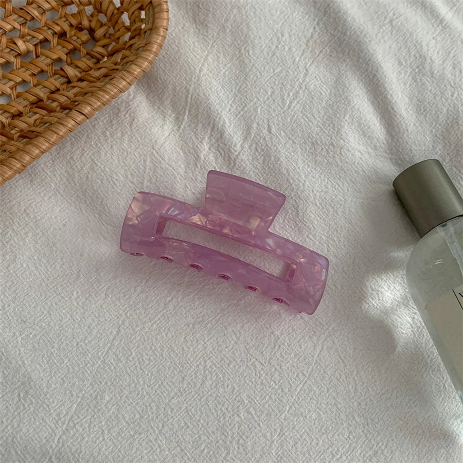 fashion color block acetic acid sheets hair claws 1 piece