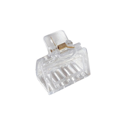 women's simple style transparent plastic hair claws