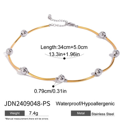 Jewelry Simple Style Classic Style Geometric 304 Stainless Steel Necklace