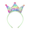 simple style crown plastic resin patchwork hair band