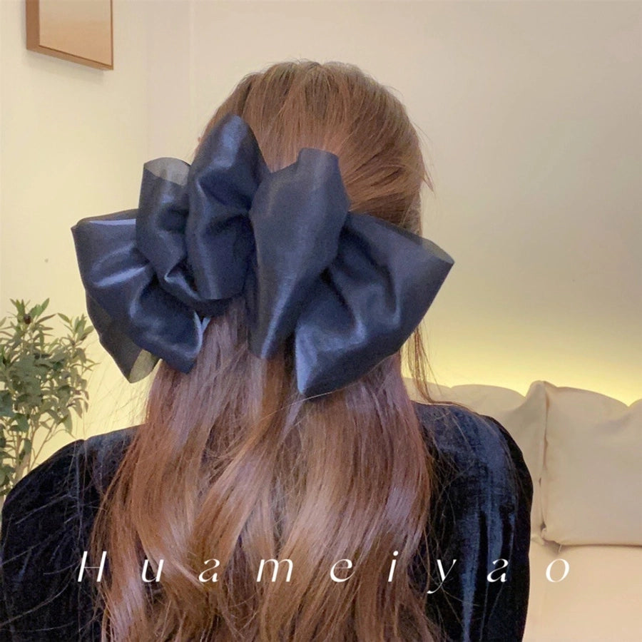 Women's Sweet Simple Style Bow Knot Gauze Hair Clip