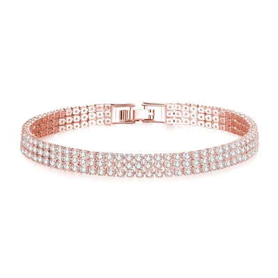 New   fashion  full diamond bracelet copper inlaid zircon bracelet women's bracelet jewelry lovers bracelet