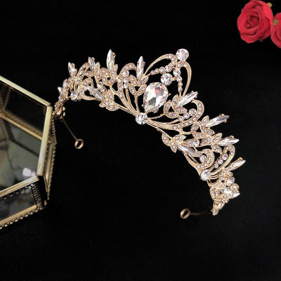 Simple Fashion Bridal Crown  Popular Wedding Headwear Diamond Baroque Bridal Crown Accessories