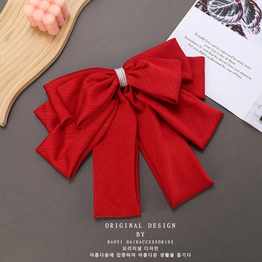 Women's Retro Bow Knot Cloth Hair Clip