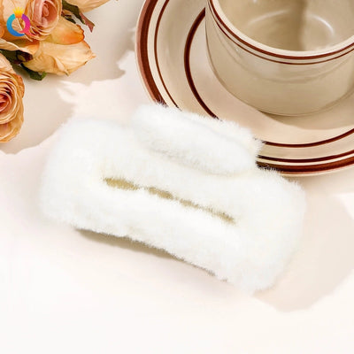 japanese style solid color plastic handmade hair claws 1 piece