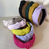 Europe and America  New Hair-Hoop Headband Versatile  Textured Fabric Headdress Hairpin Wide Brim Knotted Hair Hoop