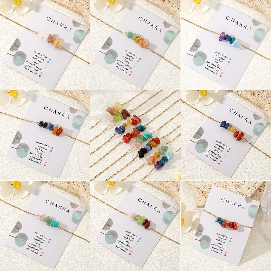 Semi-precious stone Copper Handmade Geometric Bracelets