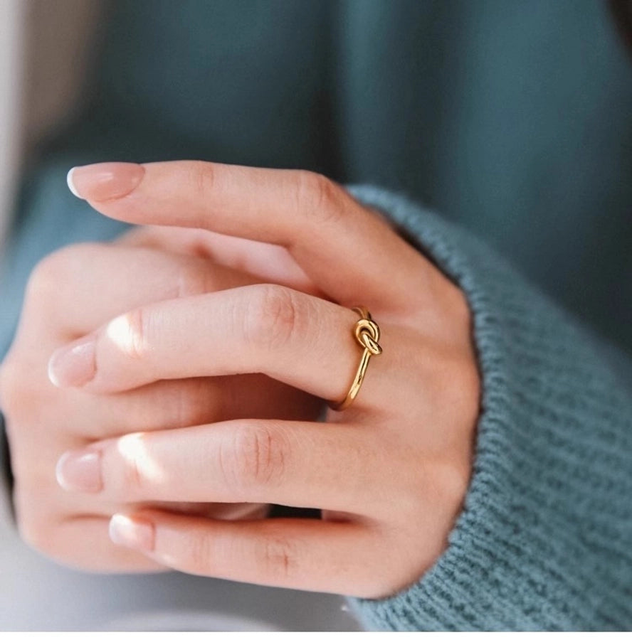 Jewelry Lady Geometric Titanium Steel Rings