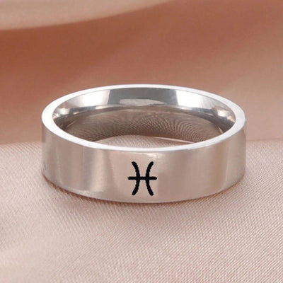 Jewelry French Style Simple Style Commute Constellation 304 Stainless Steel Rings