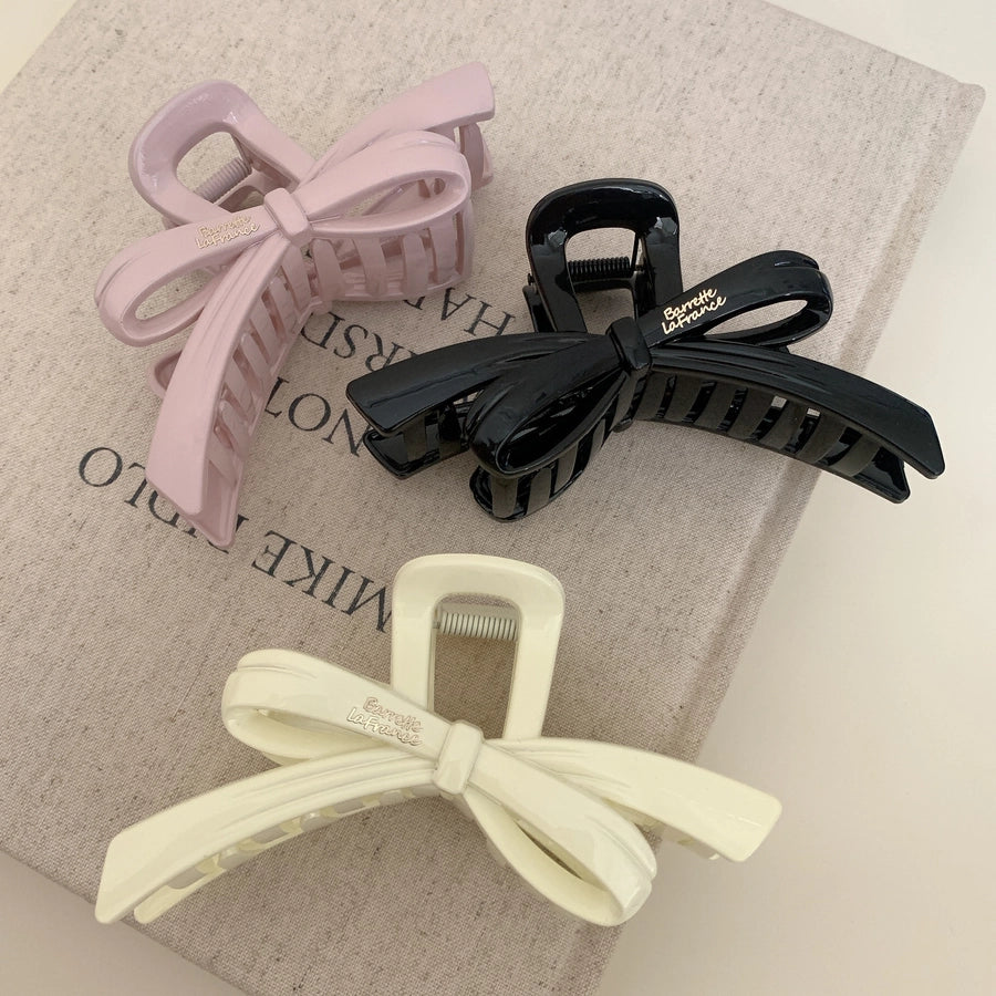 Women's Sweet Simple Style Bow Knot PS Hair Claws