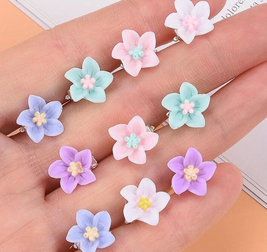 Children's Flower Small Grab Hair Accessories Girl's Braided Hair Buckle Head Flower Little Girl's Mini Grab Small Hairpin Headwear