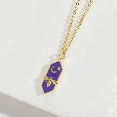 Copper 14K Gold Plated Vintage Style Simple Style Classic Style Plating Inlay Zircon Pendant Necklace