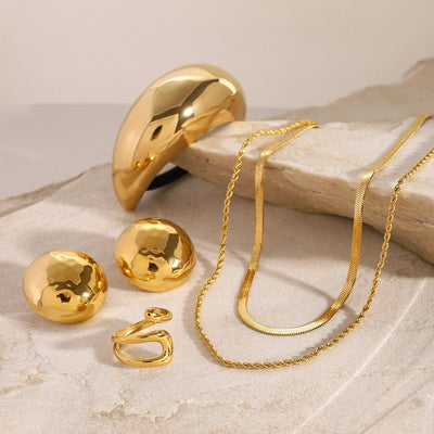 Jewelry Simple Style Classic Style Holiday 304 Stainless Steel Jewelry Set