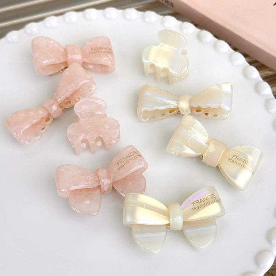 Women's Sweet Simple Style Bow Knot Acetic acid sheets Hair Clip Hair Claws