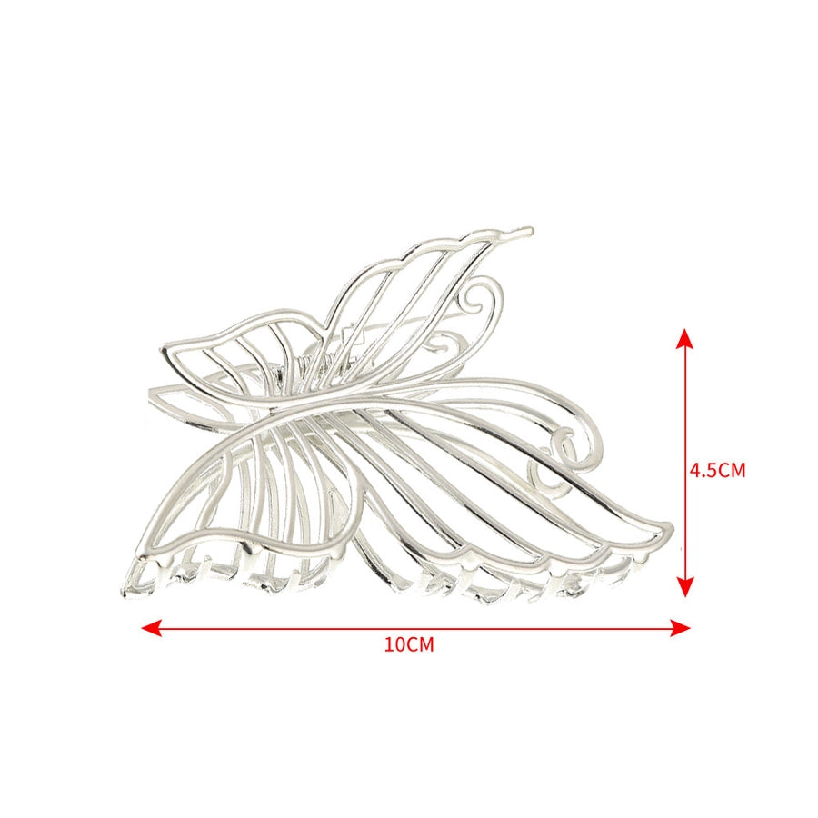 High-grade hollow tassel bow hairpin female back head high-grade grip medium shark clip  New