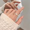 Copper Flower Butterfly Open Rings