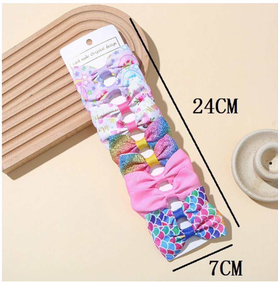 Girl'S Sweet Korean Style Bow Knot Polyester Hair Clip