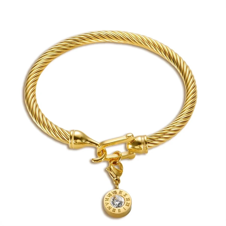 Marine Style Starfish Heart Shape Shell Titanium Steel Bangle In Bulk