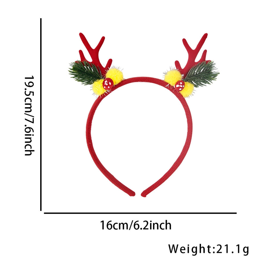 Christmas Cartoon Style Cute Women's Antlers Plastic Hair Band