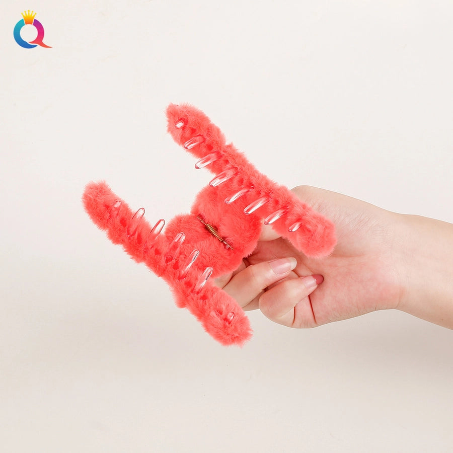 japanese style solid color plastic handmade hair claws 1 piece