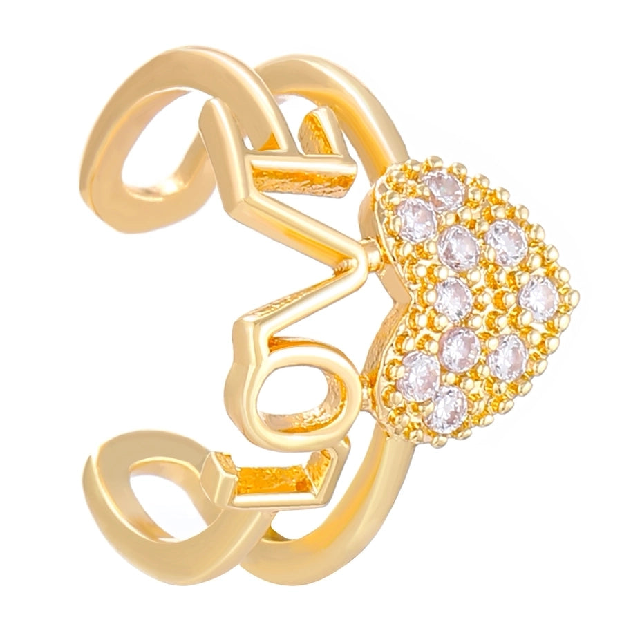 1 Piece IG Style Simple Style Geometric Plating Copper Ear Cuffs