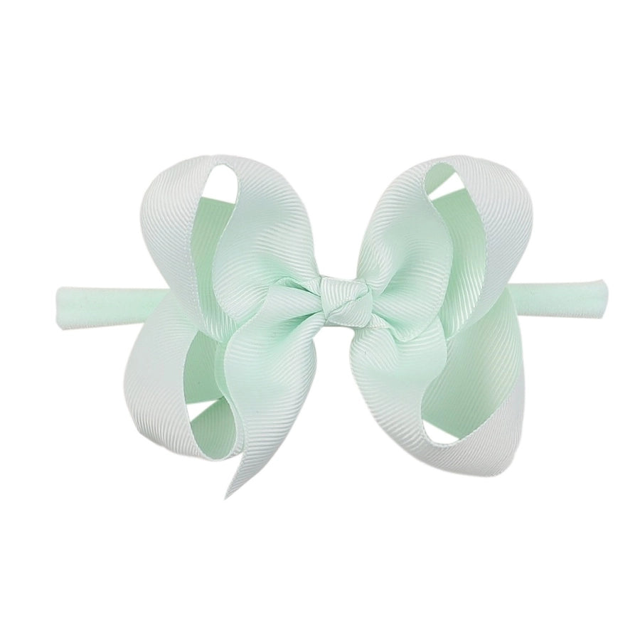 2337 20 color bubble flower headband new children bow nylon hair band  baby hair accessories