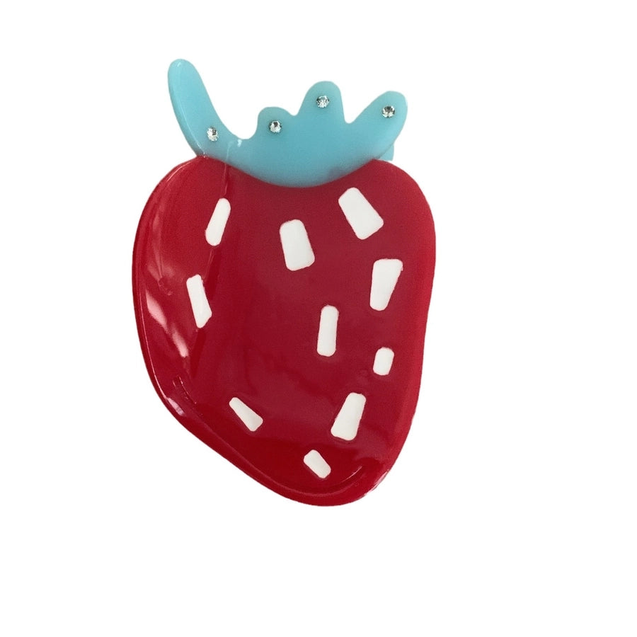 Women's Cute Strawberry Acetic acid sheets Hair Claws