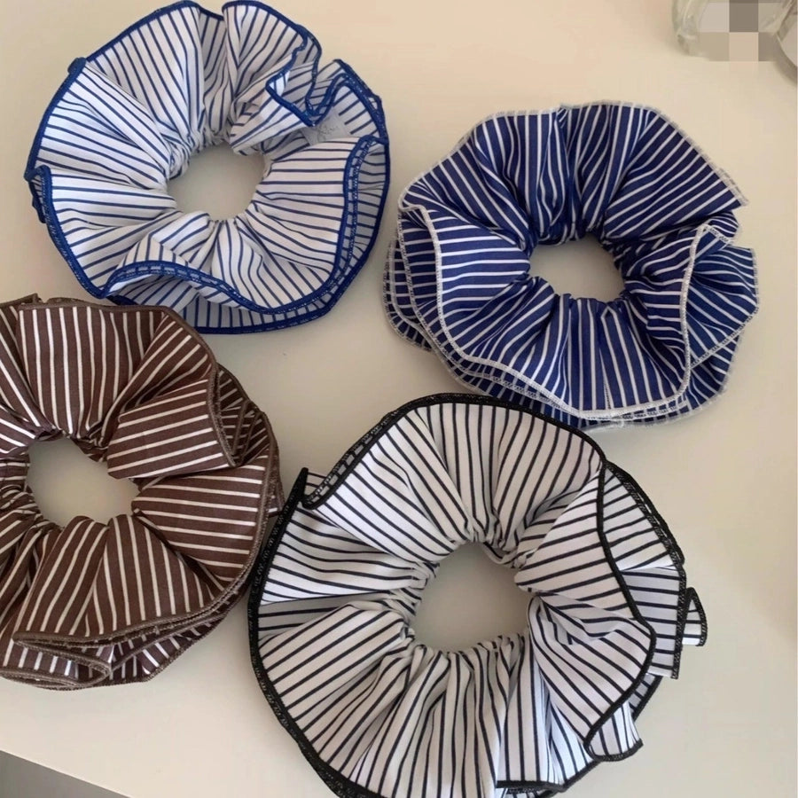 Women's Lady Stripe Cloth Hair Tie