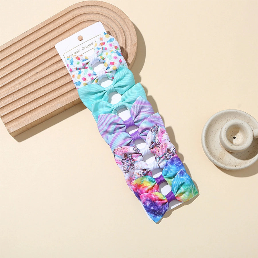 Girl'S Sweet Korean Style Bow Knot Polyester Hair Clip