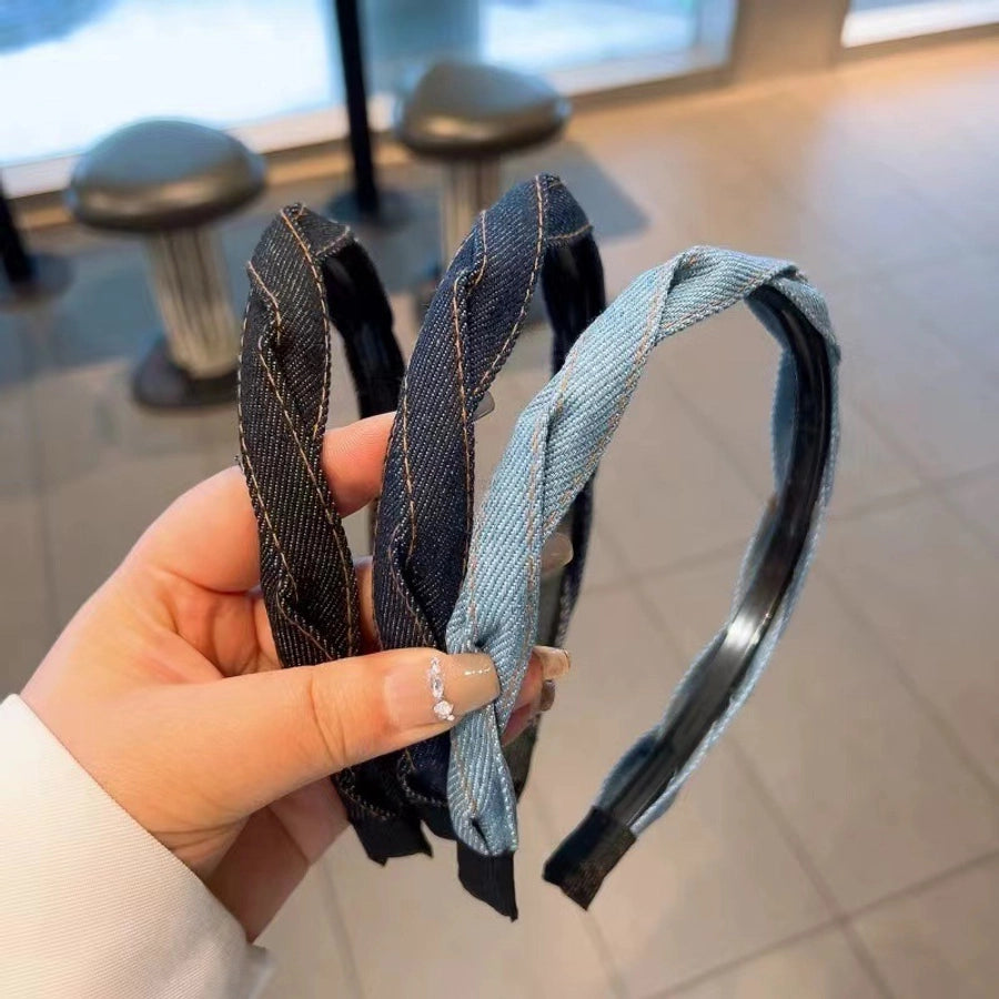 Women's Simple Style Solid Color Cloth Hair Band