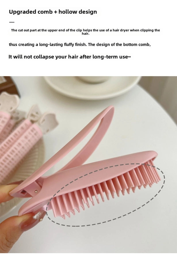 Upgrade pad hair root bangs curly hair loose clip  hairstyle clamshell holder seamless hairpin female high Skull top